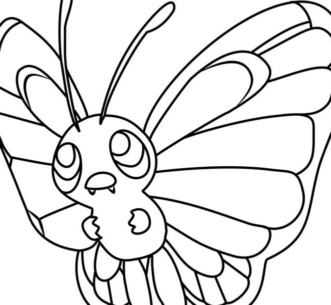 Dibujos de Butterfree para imprimir y colorear – Pokemon