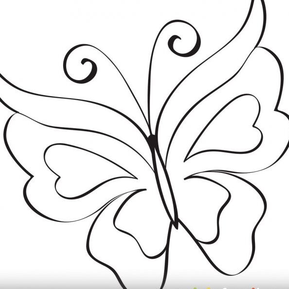 Dibujos de Mariposa para imprimir y colorear