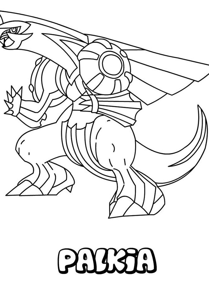 Dibujos de Palkia para imprimir y colorear – Pokemon