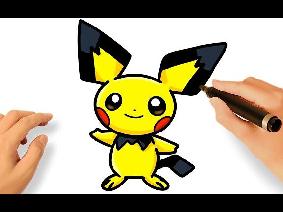 Dibujos de Pichu para imprimir y colorear – Pokemon