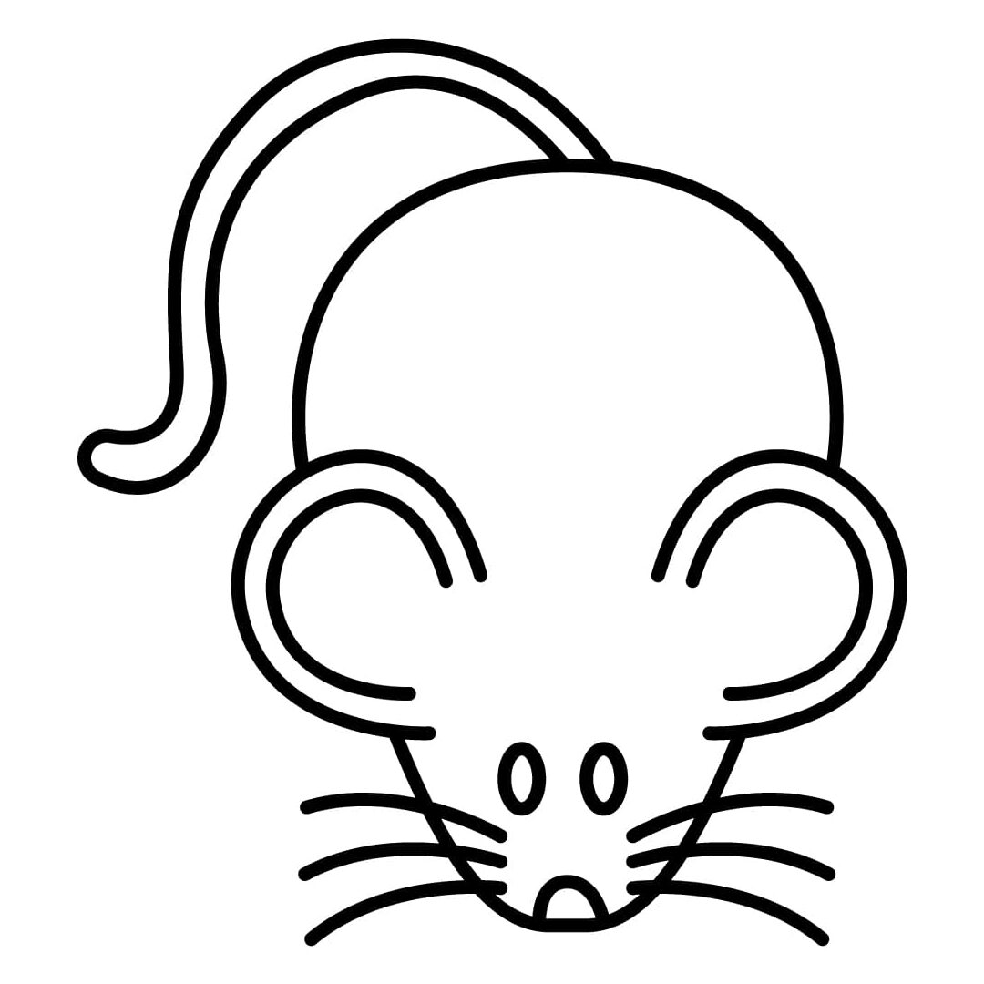 Dibujos de Ratón para imprimir y colorear
